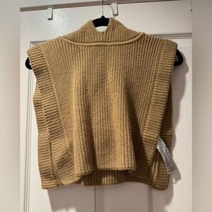 Women's Tan Sweater Vest